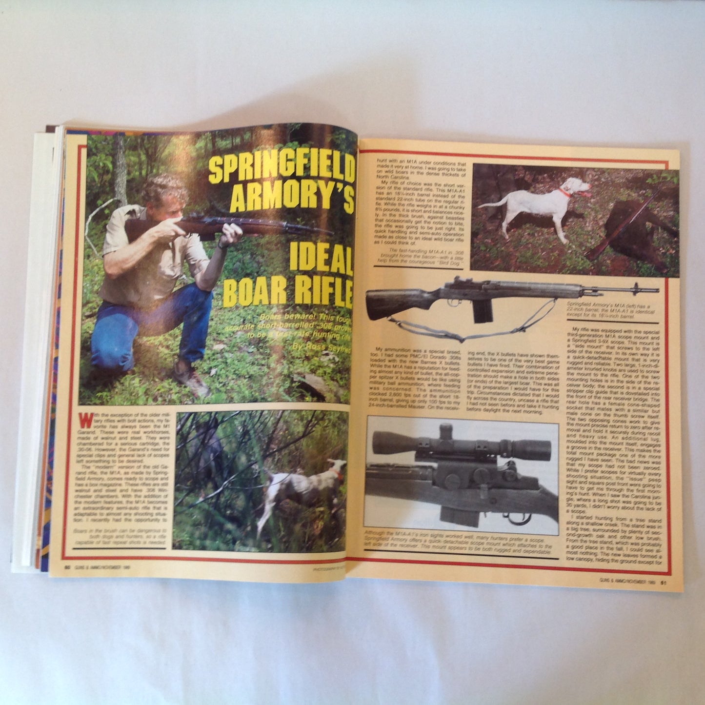 Vintage Nov 1989 Guns & Ammo Magazine Berretta Potent Pocket Duo .45 Vs 10mm .22 Rimfire Rifle Roundup