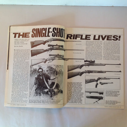 Vintage Aug 1985 Guns & Ammo Magazine Browning's Accurate A-Bolt Beretta 9mm Auto Pistol Single Shot Rifle Roundup