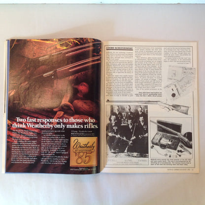 Vintage Aug 1985 Guns & Ammo Magazine Browning's Accurate A-Bolt Beretta 9mm Auto Pistol Single Shot Rifle Roundup