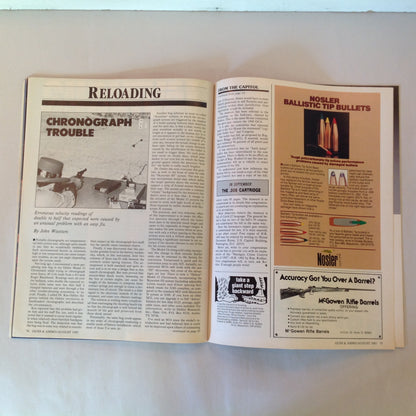 Vintage Aug 1985 Guns & Ammo Magazine Browning's Accurate A-Bolt Beretta 9mm Auto Pistol Single Shot Rifle Roundup