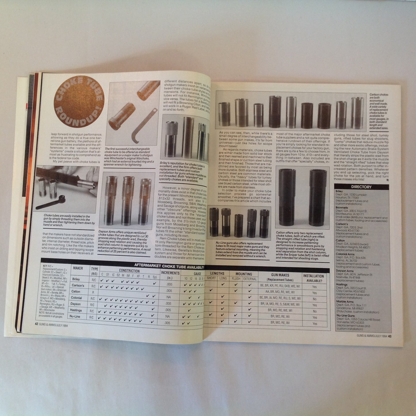 Vintage Jul 1994 Guns & Ammo Magazine Handgun Control Inc Exposed!