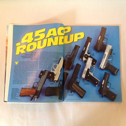 Vintage Mar 1992 Guns & Ammo Magazine .45 Roundip Used Rifles Bolt-Action Shootout