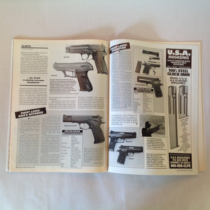 Vintage Mar 1992 Guns & Ammo Magazine .45 Roundip Used Rifles Bolt-Action Shootout