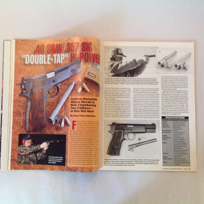 Vintage Apr 1996 Guns & Ammo Magazine Springfield's Mini Big Bore .45s Shot Placement Bear Stoppers Israeli Secrets