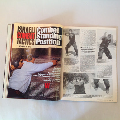 Vintage Apr 1996 Guns & Ammo Magazine Springfield's Mini Big Bore .45s Shot Placement Bear Stoppers Israeli Secrets