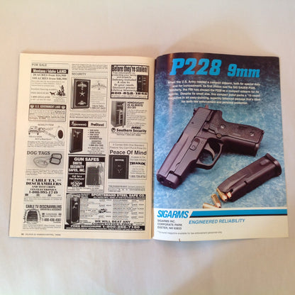 Vintage Apr 1996 Guns & Ammo Magazine Springfield's Mini Big Bore .45s Shot Placement Bear Stoppers Israeli Secrets