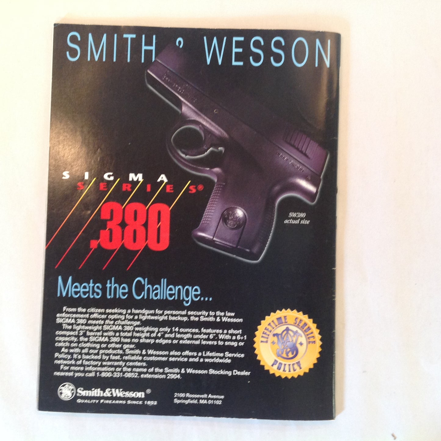 Vintage Apr 1996 Guns & Ammo Magazine Springfield's Mini Big Bore .45s Shot Placement Bear Stoppers Israeli Secrets
