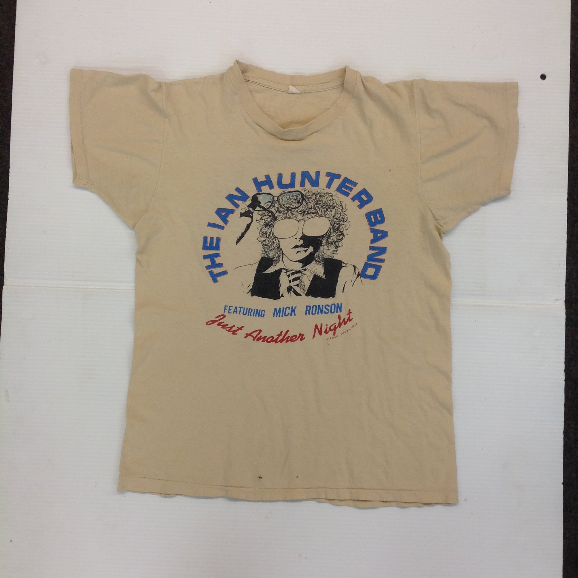 Vintage 1979 The Ian Hunter Band Featuring Mick Ronson Just Another Night U.S. Tour '79 T-Shirt