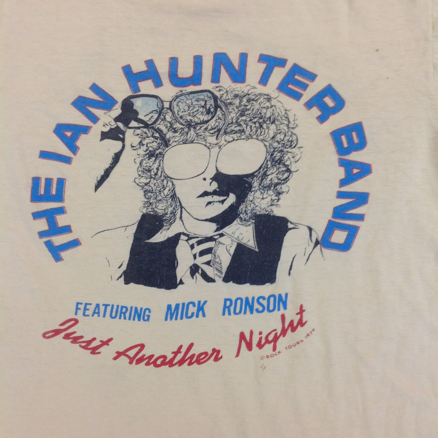 Vintage 1979 The Ian Hunter Band Featuring Mick Ronson Just Another Night U.S. Tour '79 T-Shirt