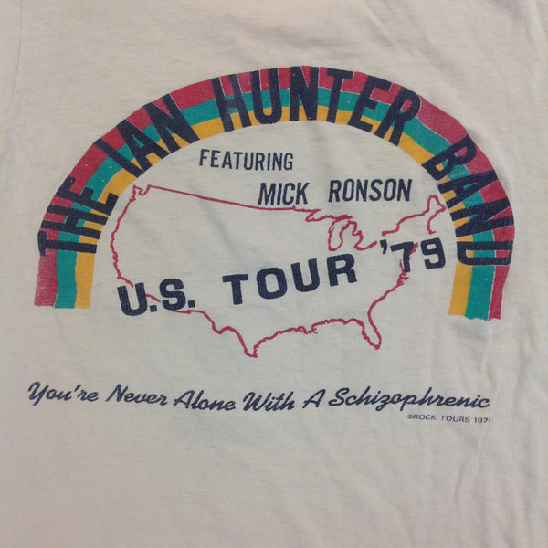 Vintage 1979 The Ian Hunter Band Featuring Mick Ronson Just Another Night U.S. Tour '79 T-Shirt