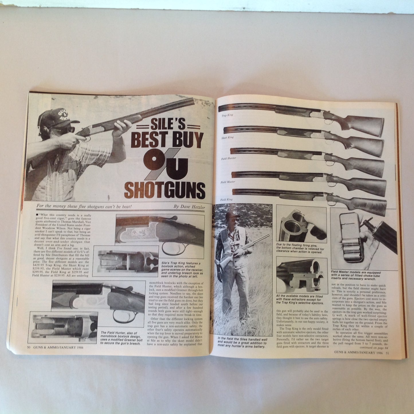 Vintage Jan 1986 Guns & Ammo Magazine Colt An American Legend for 150 Years Airguns O/U Shotguns