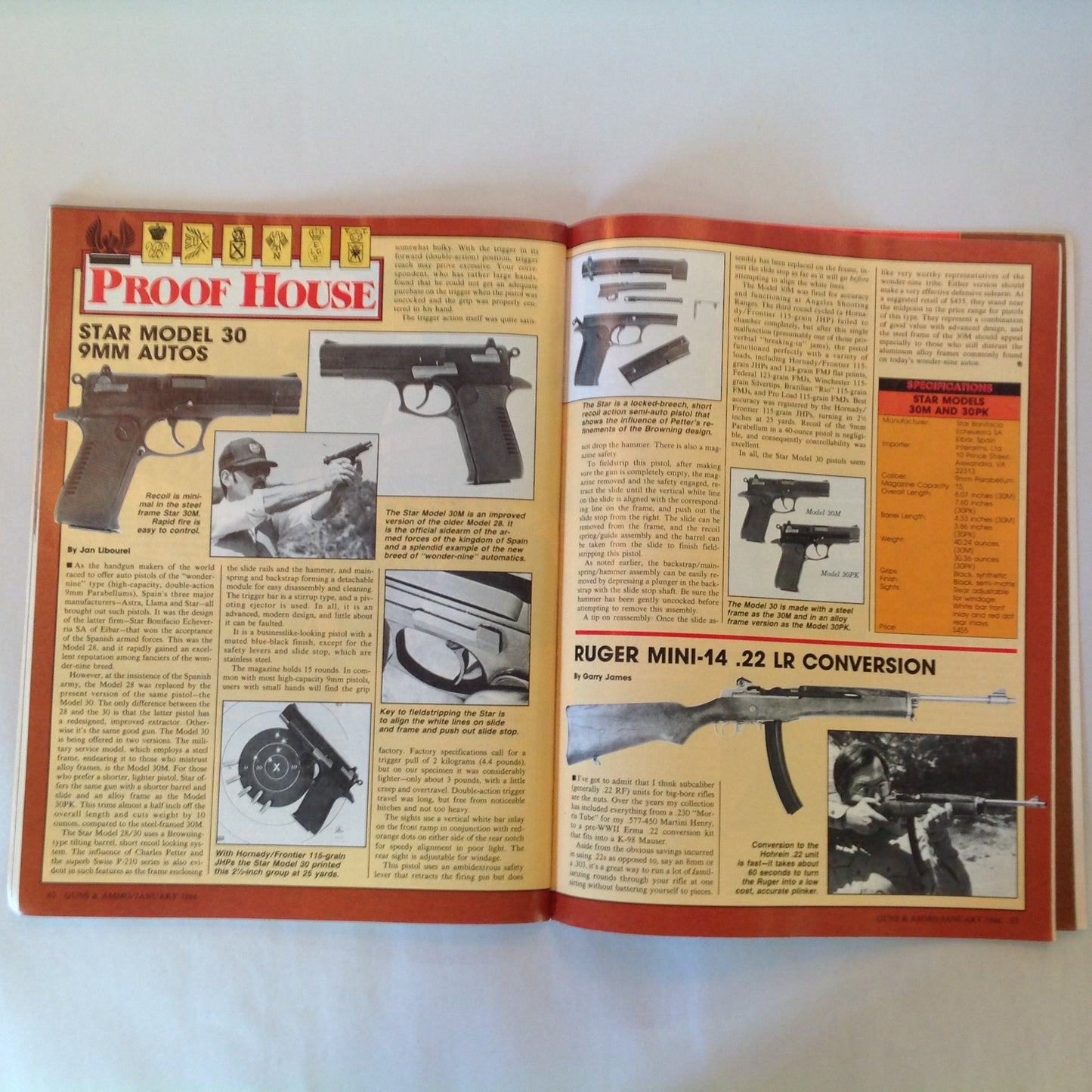 Vintage Jan 1986 Guns & Ammo Magazine Colt An American Legend for 150 Years Airguns O/U Shotguns