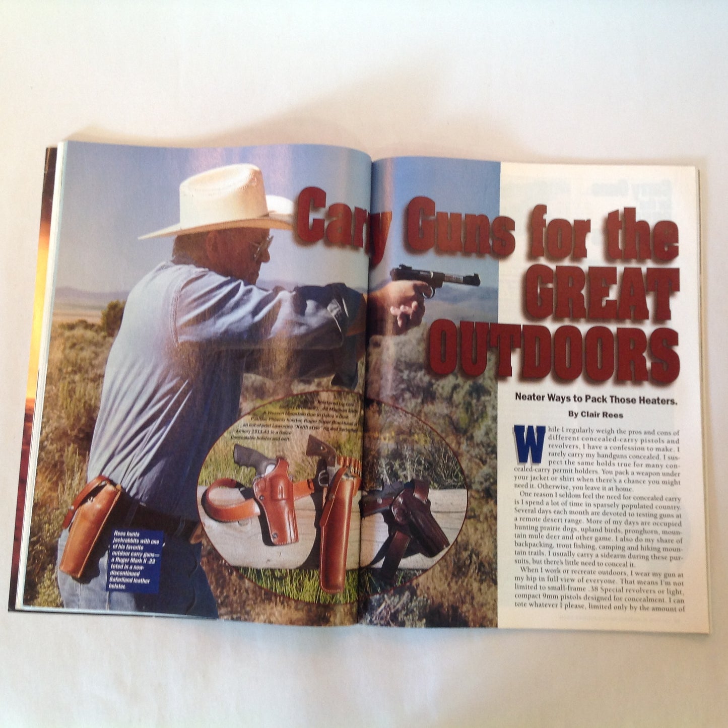Vintage Nov 1998 Guns & Ammo Magazine World's Hottest Pistol Round Skelton's Border Genius Exposed Carry Guns