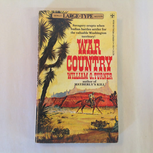 Vintage 1968 Mass Market Paperback WAR COUNTRY Wiliam O. Turner