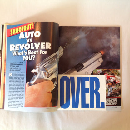 Vintage Aug 1992 Guns & Ammo Magazine Auto Vs Revolver Gun Prices Then & Now High-Tech Rifle Bullets