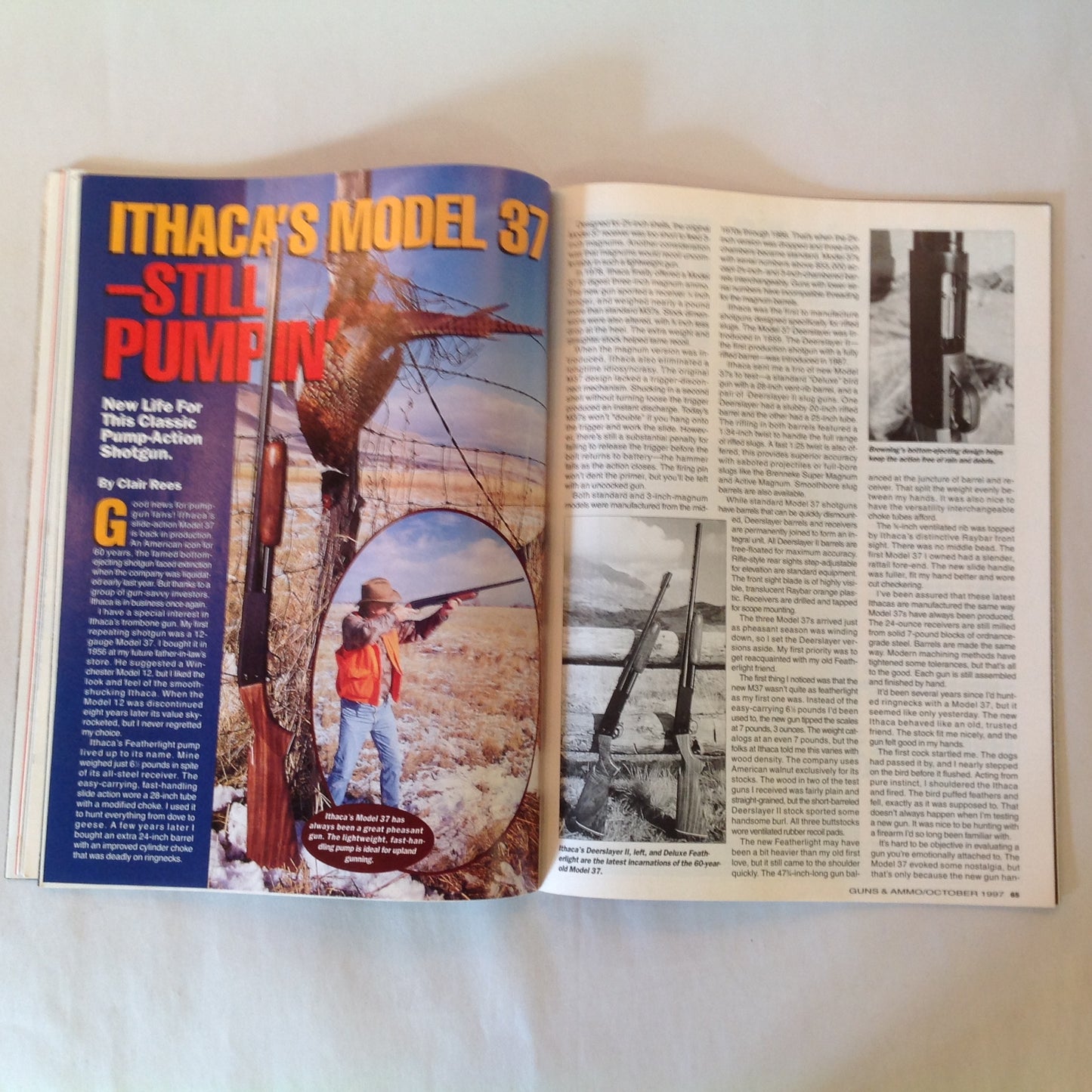 Vintage Oct 1997 Guns & Ammo Magazine S&W 8-Shot .357 Mag Kimber Classic Polymer .45 Shooter's Jury
