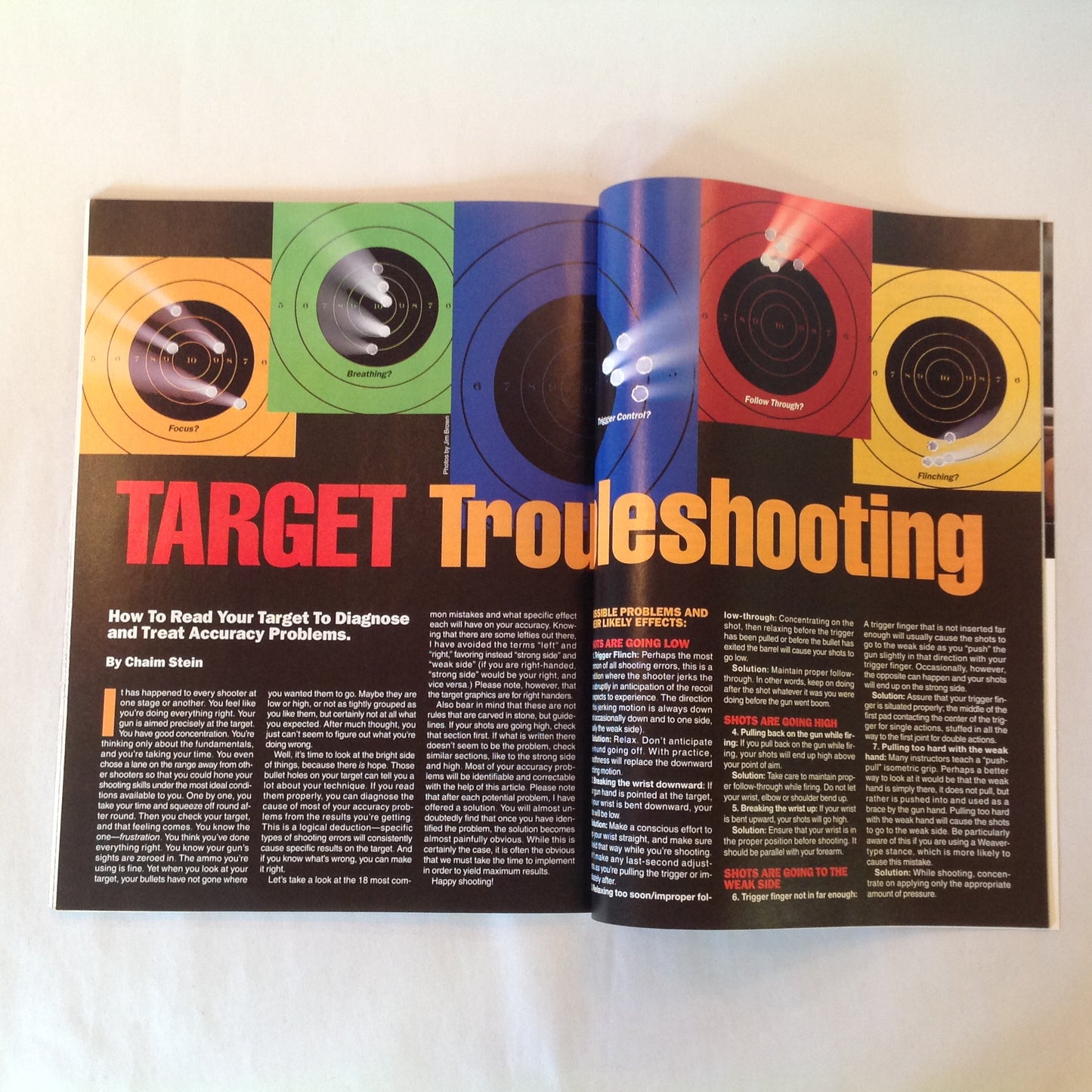 Vintage Oct 1997 Guns & Ammo Magazine S&W 8-Shot .357 Mag Kimber Classic Polymer .45 Shooter's Jury