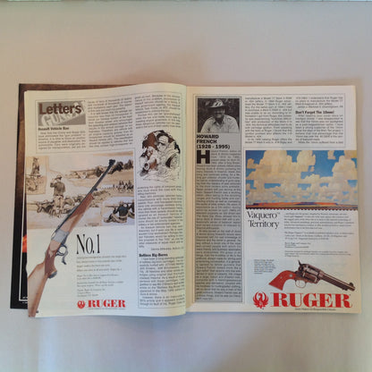 Vintage Aug 1995  Guns & Ammo Magazine Top 10 Defense Handguns Gov't Model First Look 7-Shot .357 Mag Revolver