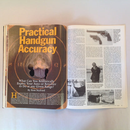 Vintage Aug 1995  Guns & Ammo Magazine Top 10 Defense Handguns Gov't Model First Look 7-Shot .357 Mag Revolver