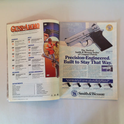 Vintage Mar 1998 Guns & Ammo Magazine Field Tests Raging Bull DA Revolver .45 ACP Luger Magnum Revolver Buyer's Guide