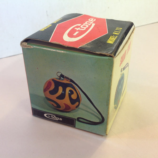Vintage Solid State C-Tone Model H.I. 73 High Quality Unbreakable Micro Radio Green Globe w/Chain and Box Hong Kong