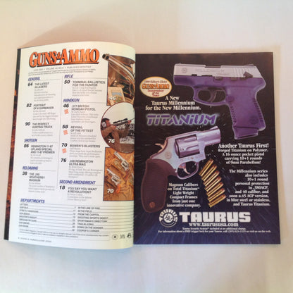 Vintage Jun 2000 Guns & Ammo Magazine Mega-Bore Customer Rugers Classic .577 Double S&W .45 Schofield Reissue