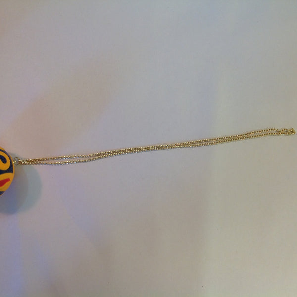 Vintage Solid State C-Tone Model H.I. 73 High Quality Unbreakable Micro Radio Yellow Globe w/Chain and Box Hong Kong