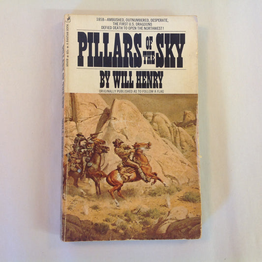 Vintage 1971 Mass Market Paperback Pillars of the Sky Will Henry