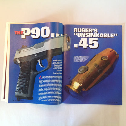Vintage Aug 1991 Guns & Ammo Magazine Ruger New P90 9mm Luger Vs .38 Special All Time Classic Sporters