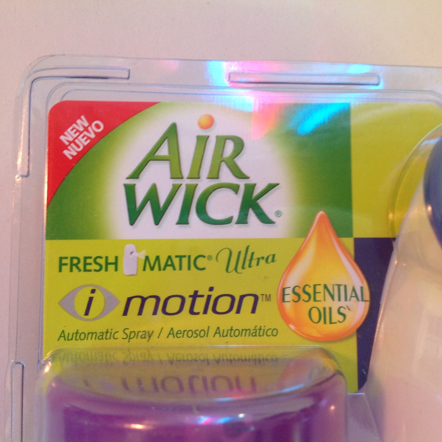 2008 NOS Air Wick Freshmatic Ultra I-Motion Essential Oils Automatic Spray Lavender and Chamomile Relaxation Unopened