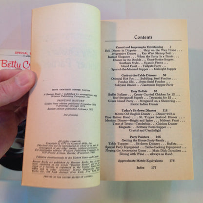 Vintage 1970's Mass Market Paperback 5 Volume Set with Slipcase Cooking with Betty Crocker