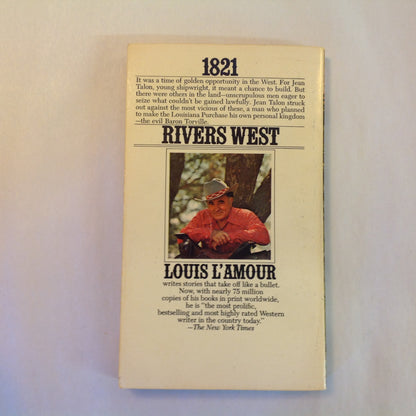Vintage 1977 Mass Market Paperback Rivers West Louis L'Amour