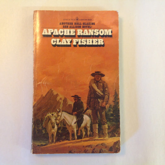 Vintage 1974 Mass Market Paperback Apache Ransom Clay Fisher (Will Henry)