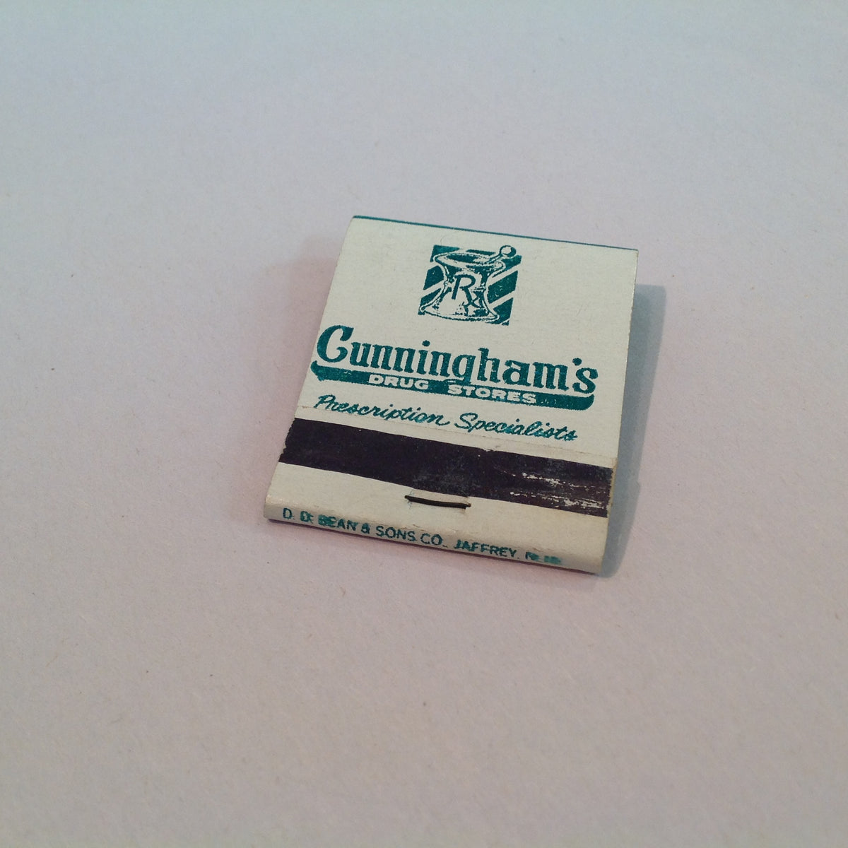 Vintage Cunningham's Drug Stores Where You Know The Price Is Low Matchbook