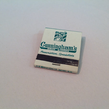 Vintage Cunningham's Drug Stores Where You Know The Price Is Low Matchbook