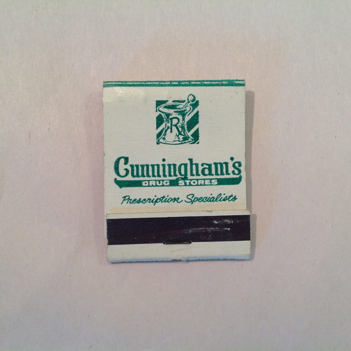 Vintage Cunningham's Drug Stores Where You Know The Price Is Low Matchbook