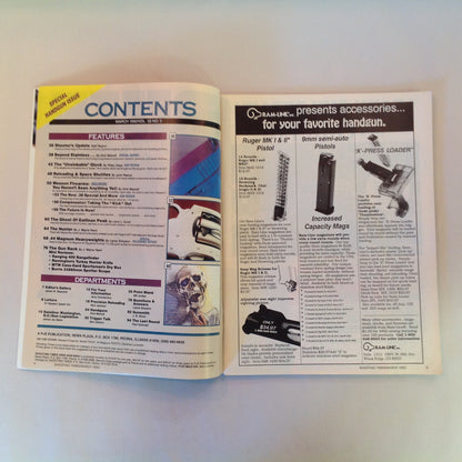 Vintage Mar 1992 Shooting Times Magazine Watch Out for Wesson Guns of Tomorrow