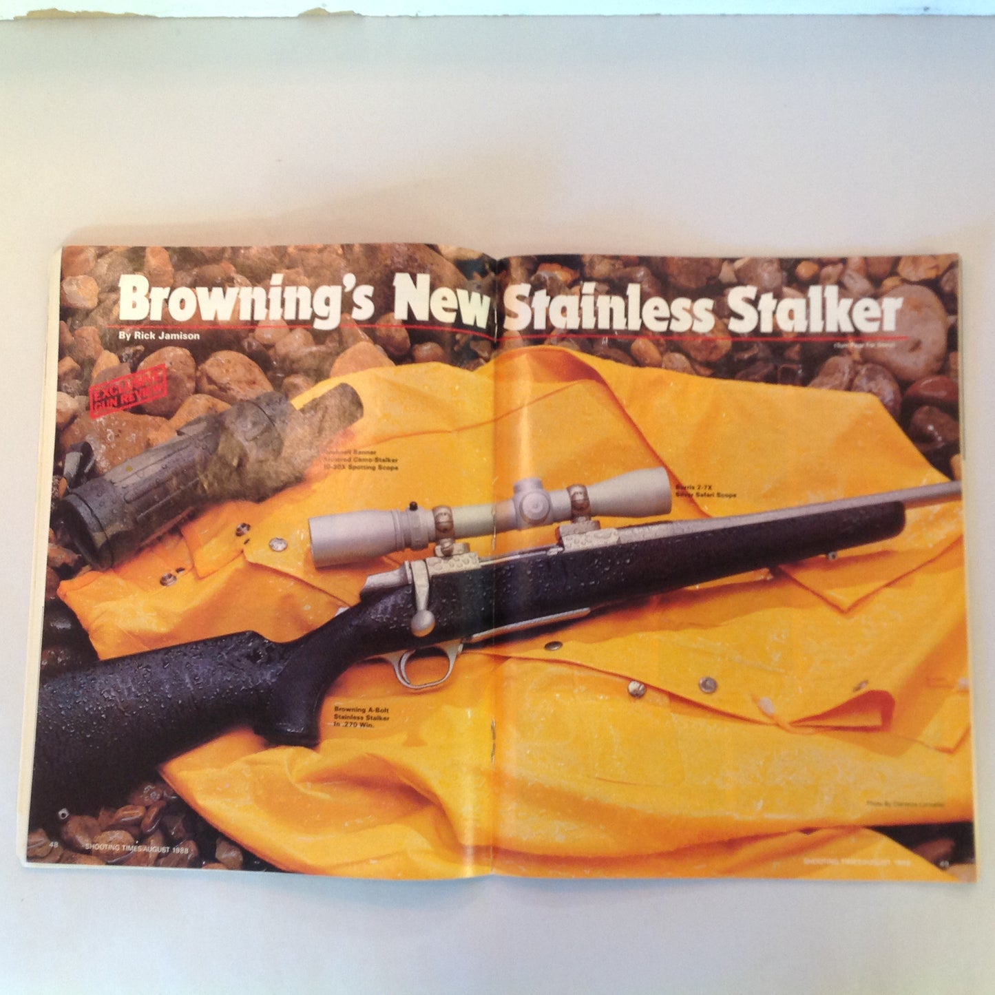 Vintage Aug 1988 Shooting Times Magazine Torture Test Marlin's Carbines for Handgunners Controversial 6mms