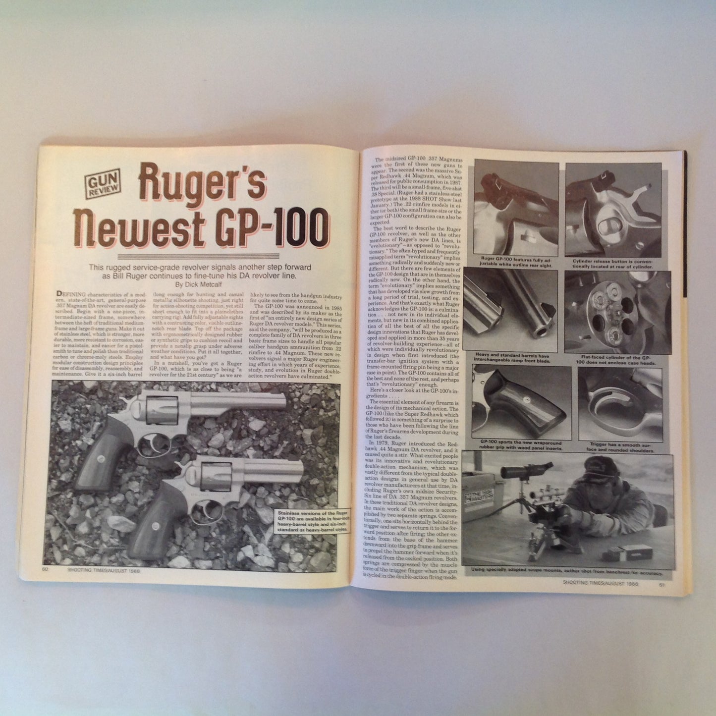 Vintage Aug 1988 Shooting Times Magazine Torture Test Marlin's Carbines for Handgunners Controversial 6mms