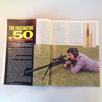 Vintage Dec 1991 Shooting Times Walther New Age Blackpowder Firepower Dream Rifle Perfect .30 Caliber Bullet