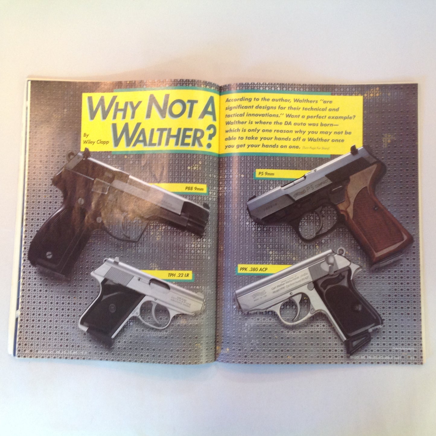 Vintage Dec 1991 Shooting Times Walther New Age Blackpowder Firepower Dream Rifle Perfect .30 Caliber Bullet