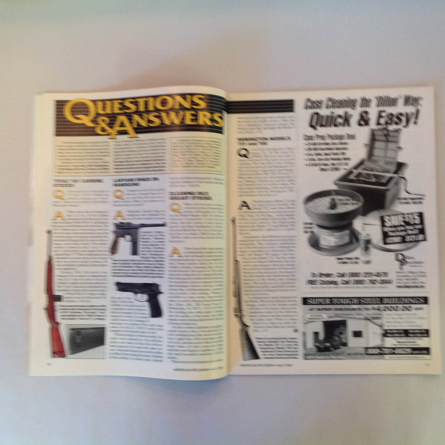 Vintage Apr 1999 American Rifleman Magazine Benelli's High-Tech Pump New Guns 1999 Browning's Classic Hi Power