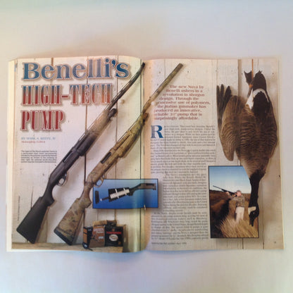 Vintage Apr 1999 American Rifleman Magazine Benelli's High-Tech Pump New Guns 1999 Browning's Classic Hi Power