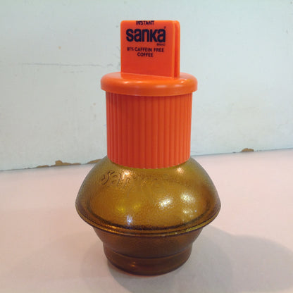 Vintage Promotional Instant Sanka 97% Caffeine Free Coffee Single Service Restaurant Ware Plastic Mini Carafe