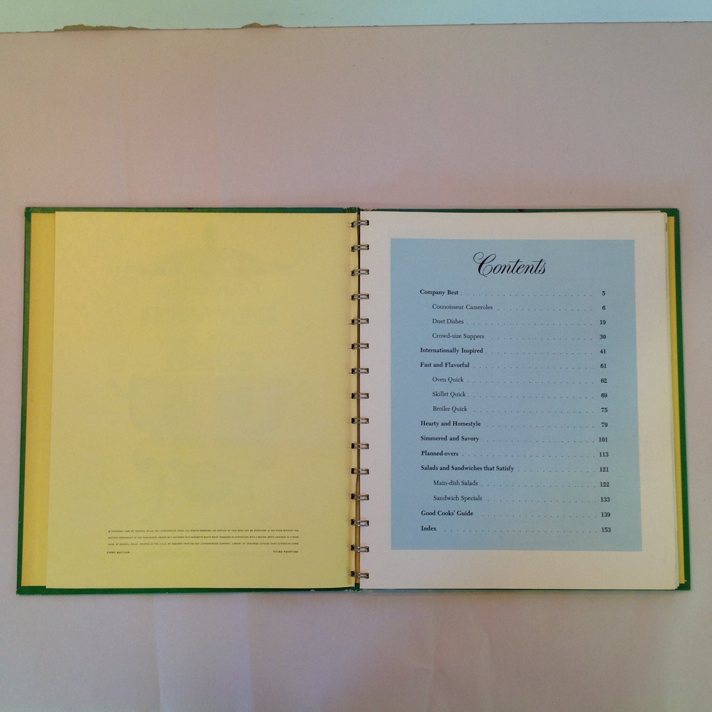 Vintage 1965 Hardcover Betty Crocker's Dinner In a Dish Cook Book