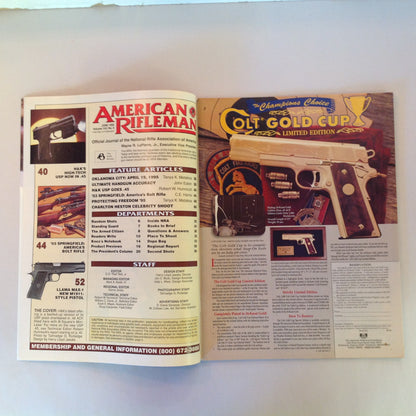 Vintage Jun 1995  American Rifleman Magazine H&K's USP .45 ACP '03 Springfield