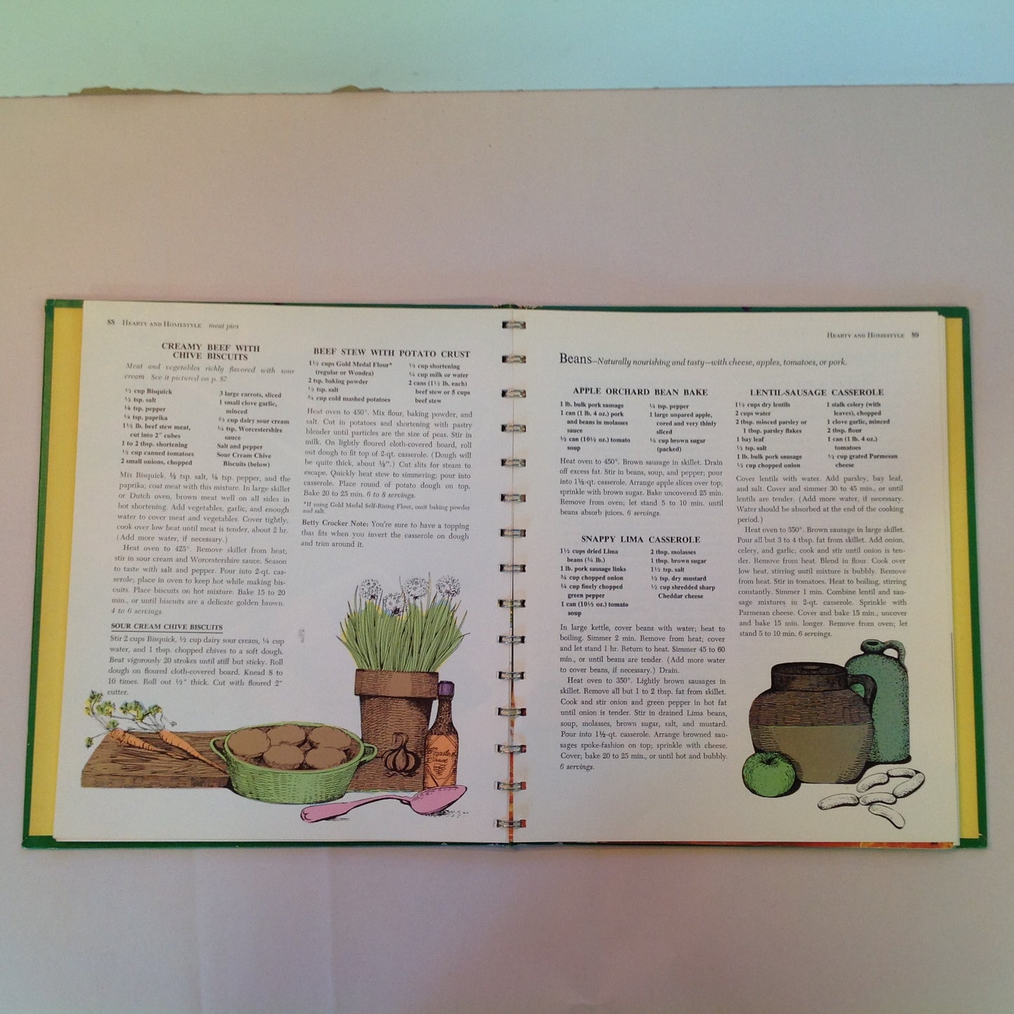 Vintage 1965 Hardcover Betty Crocker's Dinner In a Dish Cook Book