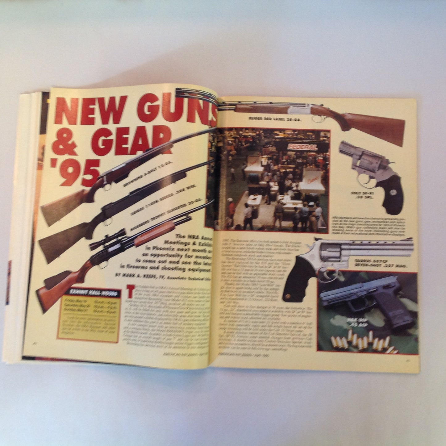 Vintage Apr 1995 American Rifleman Magazine New Guns & Gear '95 NRA Member's Product Guide