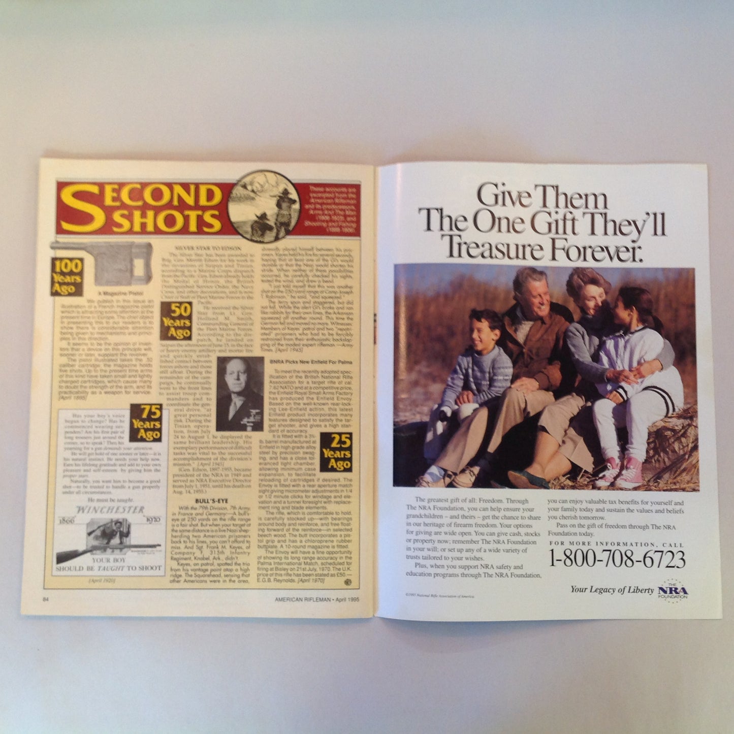 Vintage Apr 1995 American Rifleman Magazine New Guns & Gear '95 NRA Member's Product Guide
