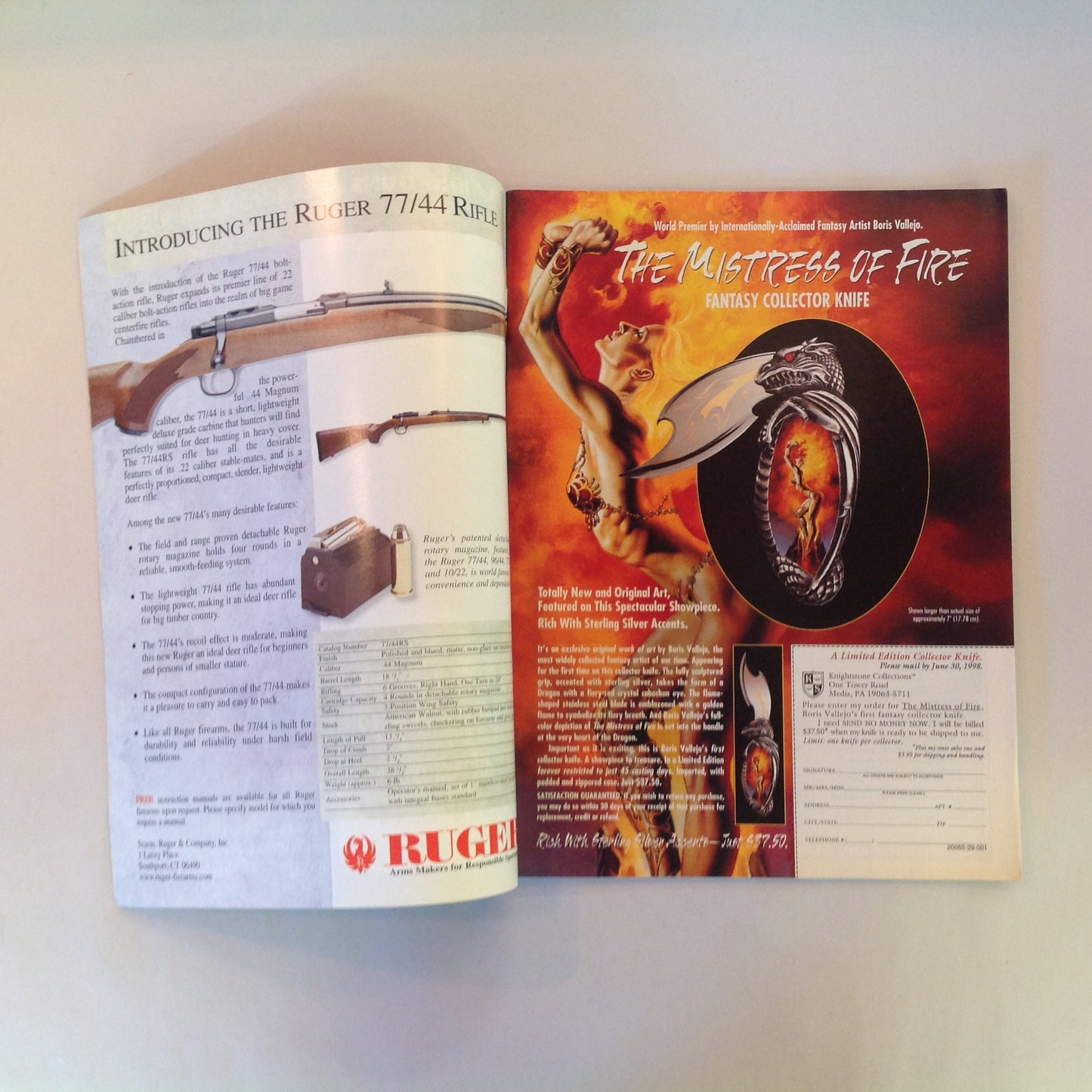 Vintage Jun 1998 American Rifleman Magazine William B Ruger An American Legend and His Legacy